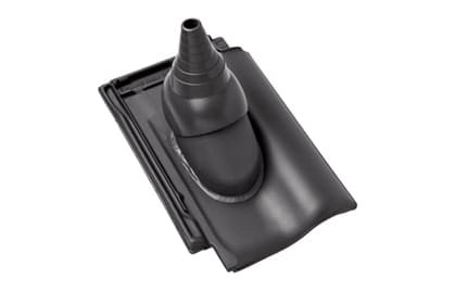 Черепица с насадкой для антенны Braas Рубин 11V Ангоб графит