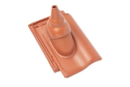 Черепица с насадкой для антенны Braas Рубин 11V Ангоб медный