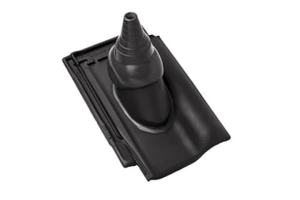 Черепица с насадкой для антенны Braas Рубин 13V Ангоб антрацит