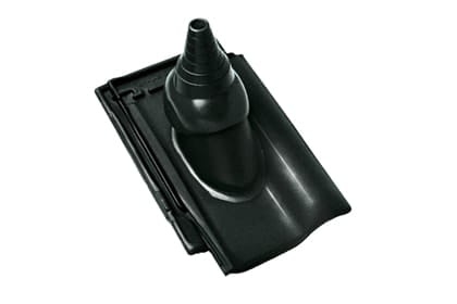 Черепица с насадкой для антенны Braas Рубин 13V Топ-глазурь зеленая ель