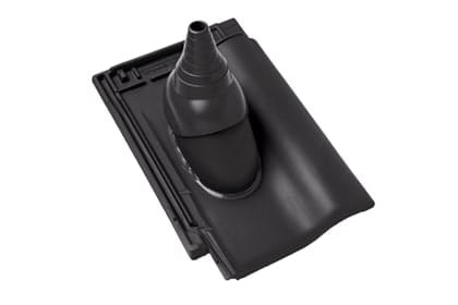 Черепица с насадкой для антенны Braas Рубин 9V Ангоб антрацит