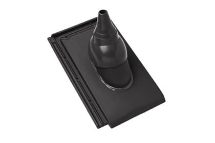 Черепица с насадкой для антенны Braas Турмалин Ангоб антрацит