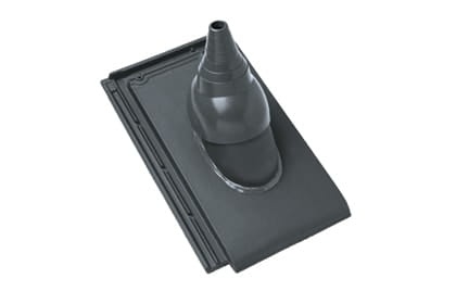 Черепица с насадкой для антенны Braas Турмалин Глазурь кедр