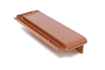 Боковая половинчатая правая черепица Braas Турмалин Натуральный красный