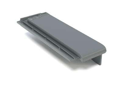 Боковая половинчатая правая черепица Braas Турмалин Ангоб антрацит