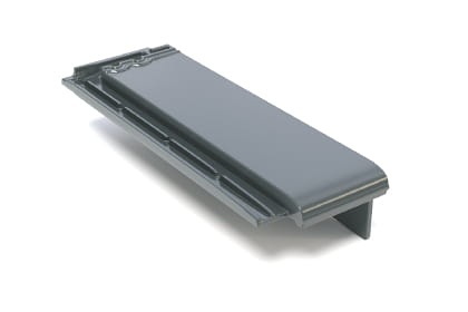 Боковая половинчатая правая черепица Braas Турмалин Глазурь кедр