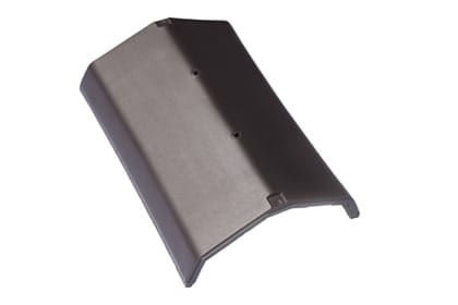 Центральная коньковая черепица Braas Изумруд Ангоб антрацит