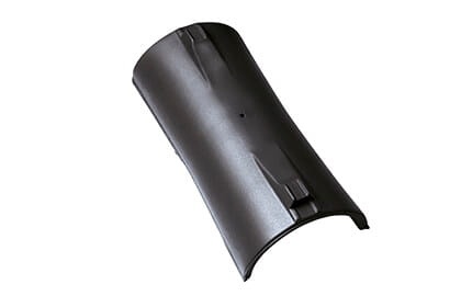 Центральная коньковая черепица Braas Опал Глазурь королевский серый