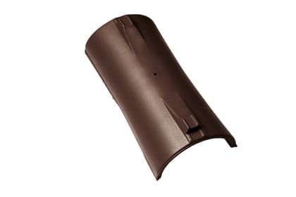 Центральная коньковая черепица Braas Опал Глазурь тик