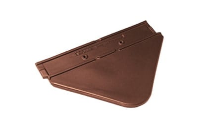 Подконьковая черепица Braas Изумруд Глазурь каштан