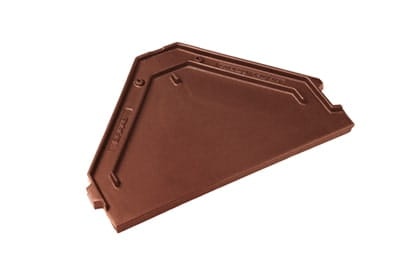 Свесовая черепица Braas Изумруд Глазурь каштан