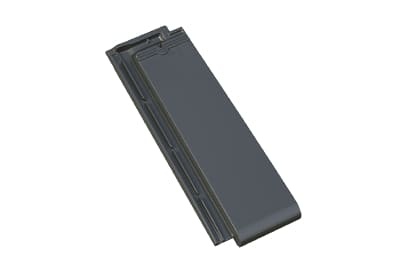 Половинчатая черепица Braas Турмалин Топ-глазурь серый кристалл