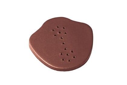 Торцевой элемент для керамической коньковой черепицы Braas Рубин 13V Глазурь красный бук