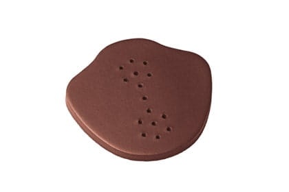 Торцевой элемент для керамической коньковой черепицы Braas Рубин 9V Ангоб красная лава