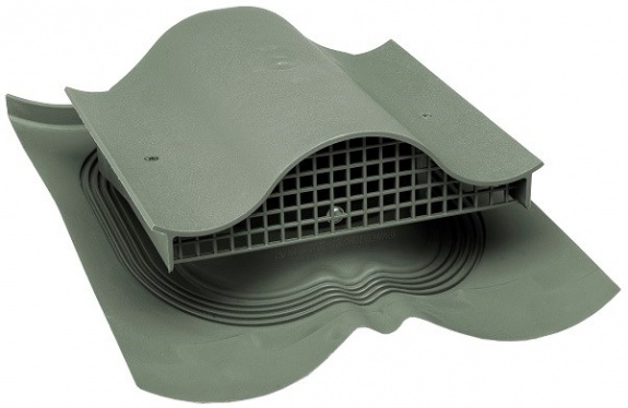 Decra KTV кровельный вентиль с адаптером зеленый