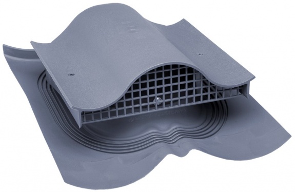 Decra KTV кровельный вентиль с адаптером серый