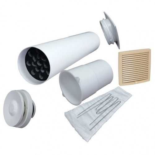 Приточный клапан VELCO VT-100 с бежевой вент.решеткой (801000+793321)