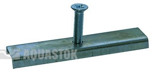 Фиксатор решетки стальной низкопрофильный DN100 Аquastok DN100 117х27х10 (911011)