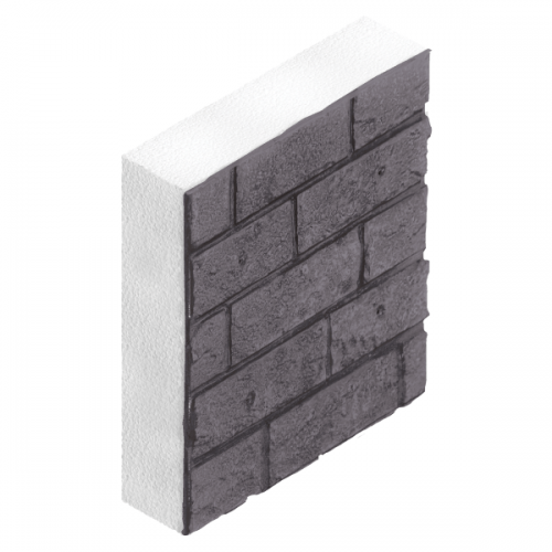 Фасадные панели Полифасад 500х500х50 мм Гранит