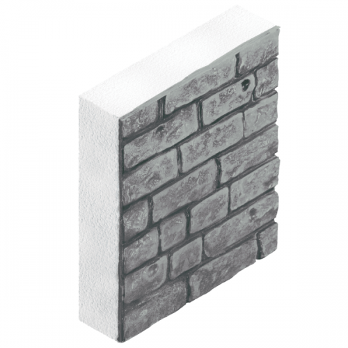 Фасадные панели Полифасад 500х500х60 мм Колотый камень