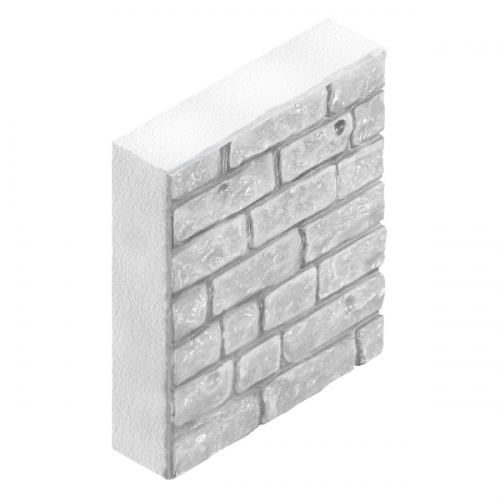 Фасадные панели Полифасад 500х500х60 мм Колотый камень