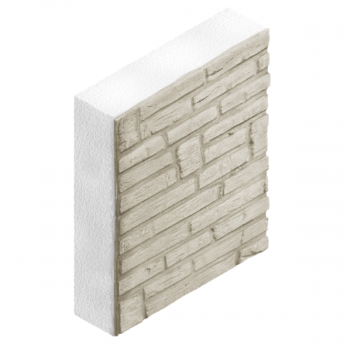 Фасадные панели Полифасад 500х500х100 мм Римская кладка