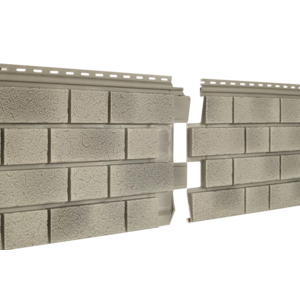 Фасадная панель Ю-Пласт Стоун Хаус S-Lock Клинкер Балтик Цемент