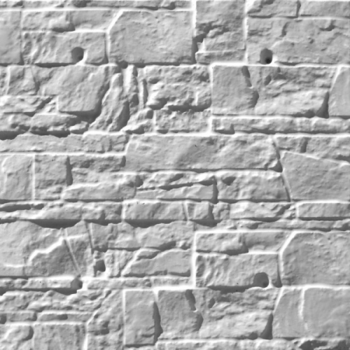 Фасадные панели Полифасад 500х500х50 мм Сланец