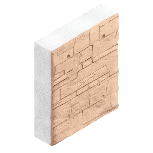 Фасадные панели Полифасад 500х500х50 мм Сланец