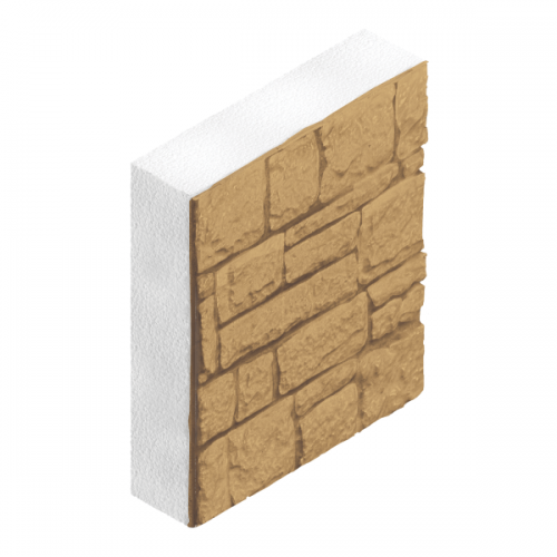 Фасадные панели Полифасад 500х500х100 мм Каламит