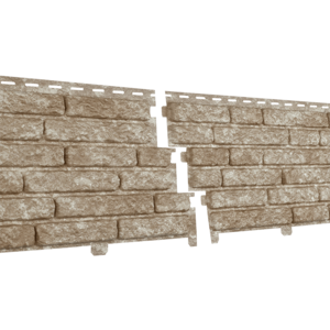 Фасадная панель Ю-Пласт Стоун Хаус Кварцит Светло-бежевый