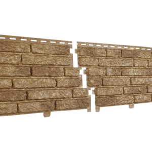 Фасадная панель Ю-Пласт Стоун Хаус Кварцит Темно-бежевый