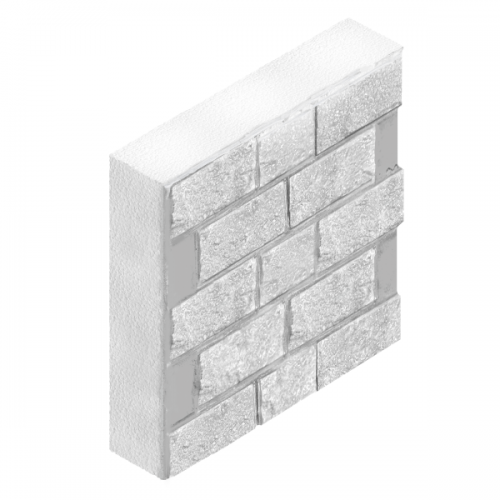 Полифасад с бесшовным фасадным пенопластом Гранит Премиум 500х600х50 мм