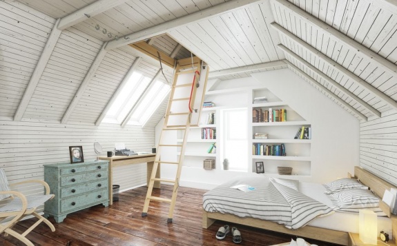 Чердачная лестница Docke Серия Lux 70х120х300 см