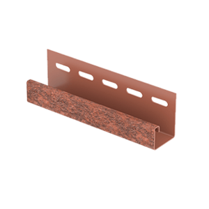 J-планка Ю-Пласт Стоун-хаус Кирпич красный