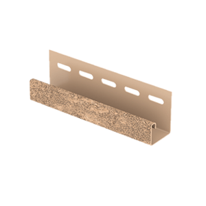 J-планка Ю-Пласт Стоун-хаус Кирпич бежевый