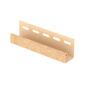 J-планка Ю-Пласт Стоун-хаус Кирпич песочный