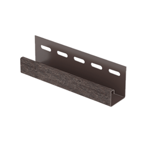 J-планка Ю-Пласт Стоун-хаус Кирпич коричневый