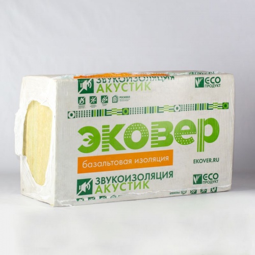 Утеплитель Эковер Акустик 35 кг/м³ 37λ (1000х600х50мм) 8 шт/уп