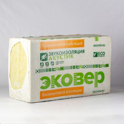 Утеплитель Эковер Акустик 35 кг/м³ 37λ (1000х600х100мм) 4 шт/уп