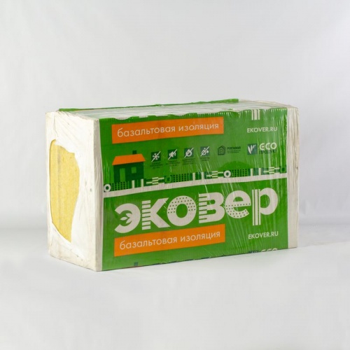 Утеплитель Эковер Экофасад 110 кг/м³ 37λ (1000x600x50мм) 8 шт/уп