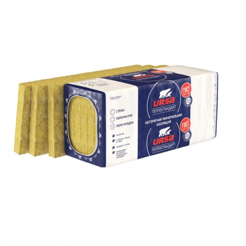 Утеплитель URSA ТеплоСтандарт 40λ (1230х610х100мм) 6 шт/уп