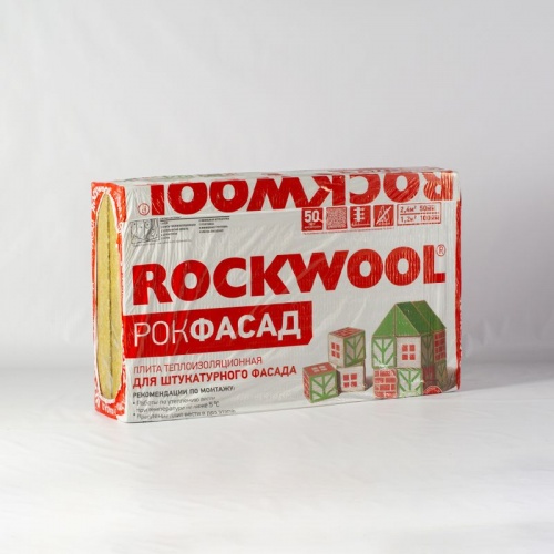 Утеплитель Rockwool Рокфасад 37λ (1000х600х50мм) 4 шт/уп