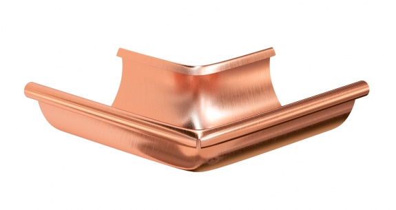 Угол желоба наружный 90° Aquasystem 125/90 Медь