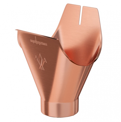 Воронка желоба Aquasystem Медь 150/100