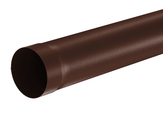 Труба водосточная 1м Aquasystem Pural MATT 125/90 RAL 8017