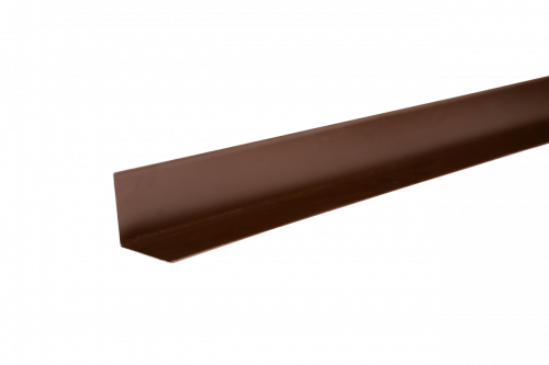 Уголок металлический внутренний (полиэстр) 50х50х1250 мм Коричневый