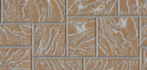 Панель облицовочная UNIPAN под камень крупный камень цвет: AH11-0825