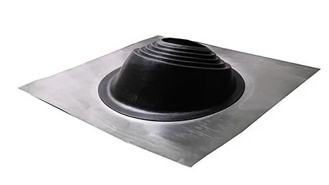 Проходной элемент MF угловой №2 черный (180-280мм) +185 EPDM металлический неокрашенный фланец