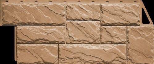 Фасадная панель FineBer - серия &quot;Камень крупный&quot; Терракотовый